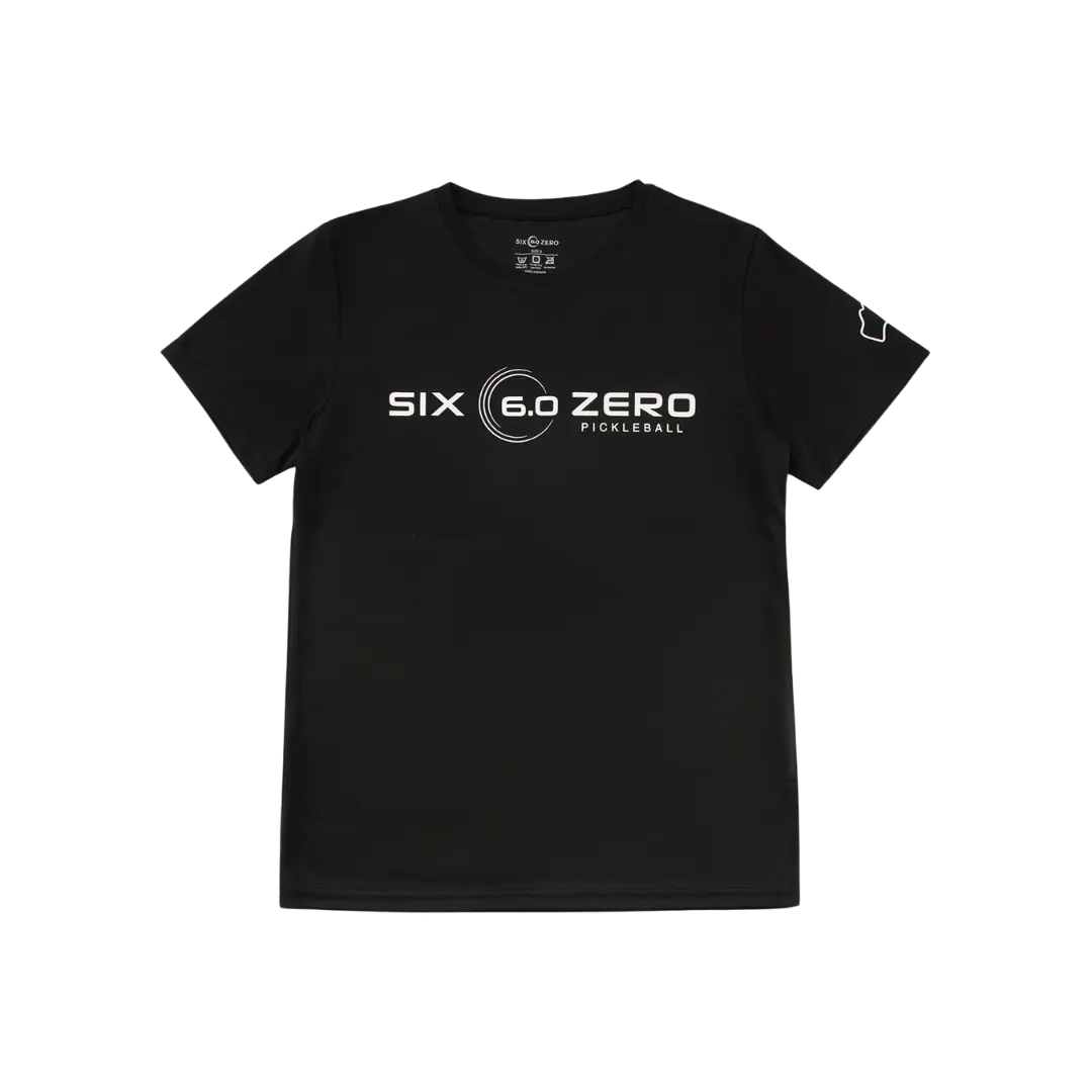 Six Zero Performance Sport Shirt - GO NEXT LEVEL Full Chest Logo GO NEXT LEVEL Black